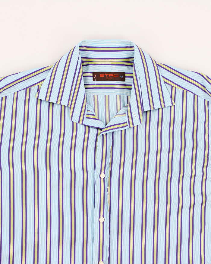 Y2k 00s Etro Stripe Shirt - M