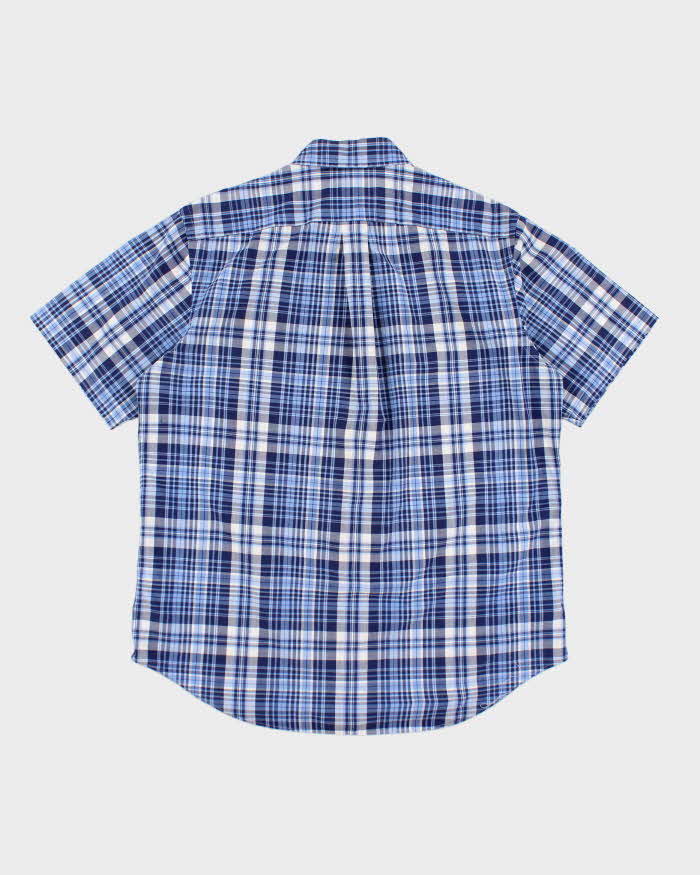 Ralph Lauren Blue Check Short Sleeve Shirt - L