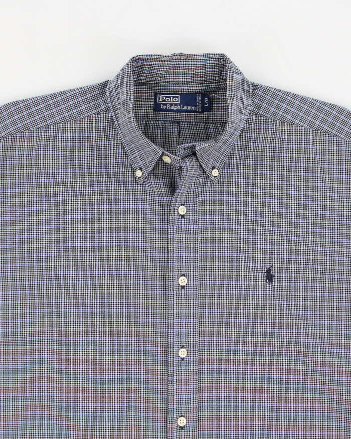 Ralph Lauren Check Pattern Short Sleeve Shirt - L