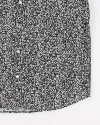 London Fog Grey Floral Shirt - L