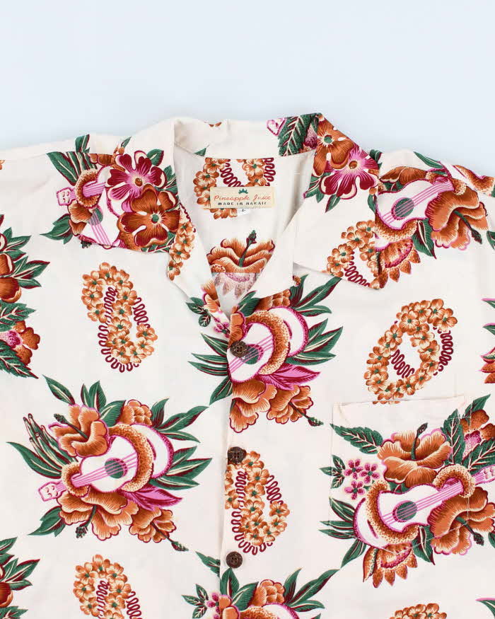 Vintage Pineapple Juice Hawaiian Shirt - L