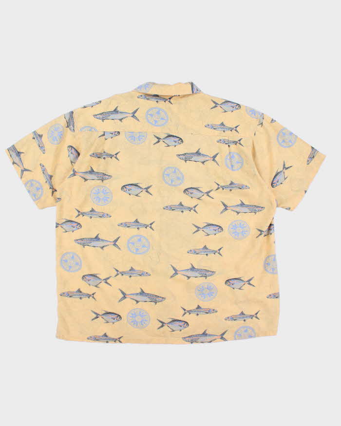 Vintage 90s Columbia Fish Printed Shirt - L