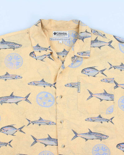 Vintage 90s Columbia Fish Printed Shirt - L