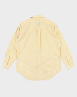 Ralph Lauren Yellow Stripe Long Sleeve Shirt - M
