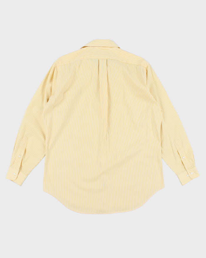 Ralph Lauren Yellow Stripe Long Sleeve Shirt - M