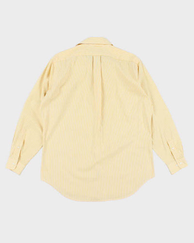 Ralph Lauren Yellow Stripe Long Sleeve Shirt - M