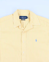Ralph Lauren Yellow Stripe Long Sleeve Shirt - M