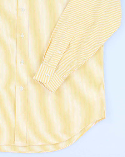 Ralph Lauren Yellow Stripe Long Sleeve Shirt - M