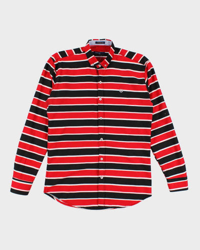 Fred Perry Stripe Long Sleeve Shirt - L