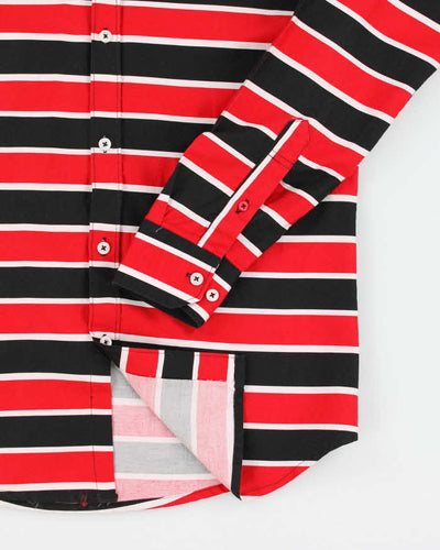 Fred Perry Stripe Long Sleeve Shirt - L