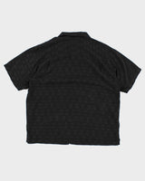 Y2k 00s Tommy Bahama  Black Silk Shirt - XL