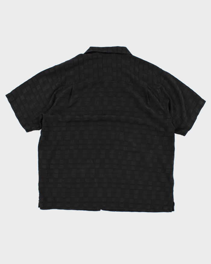 Y2k 00s Tommy Bahama  Black Silk Shirt - XL