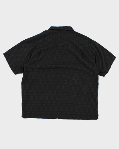 Y2k 00s Tommy Bahama  Black Silk Shirt - XL