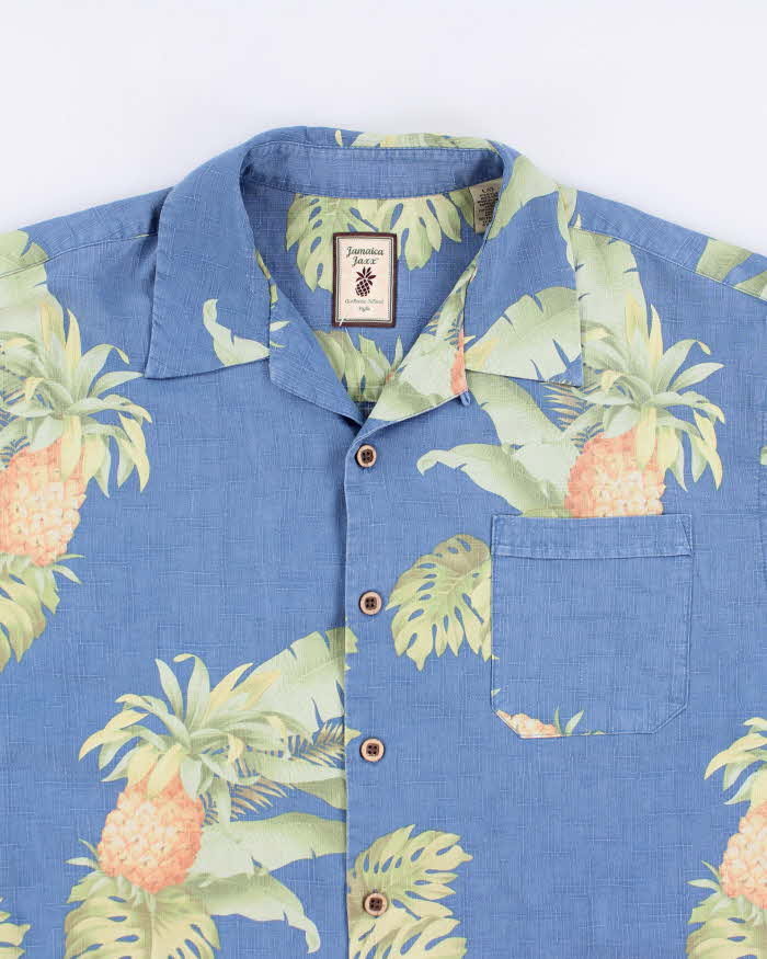 Jamaica Jaxx Blue Hawaiian Shirt - L