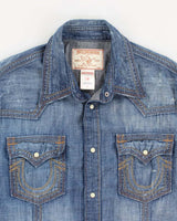 True Religion Long Sleeve Denim Shirt - XL