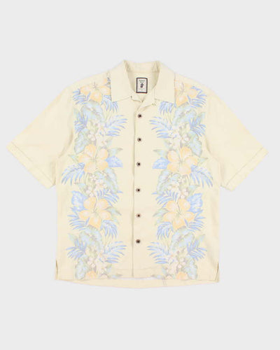 Jamaica Jaxx Silk Yellow Hawaiian Shirt - M