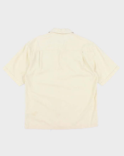 Jamaica Jaxx Silk Yellow Hawaiian Shirt - M