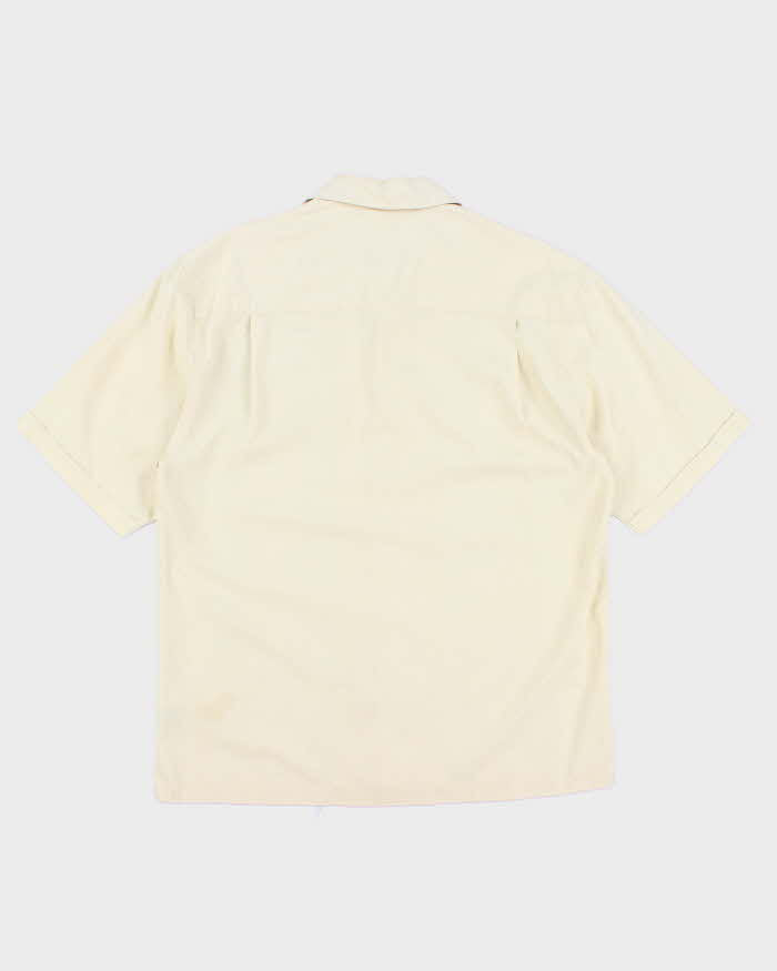 Jamaica Jaxx Silk Yellow Hawaiian Shirt - M
