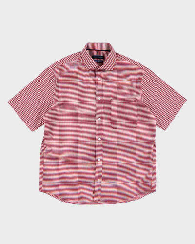 Tommy Hilfiger Red Check Short Sleeve Shirt - M