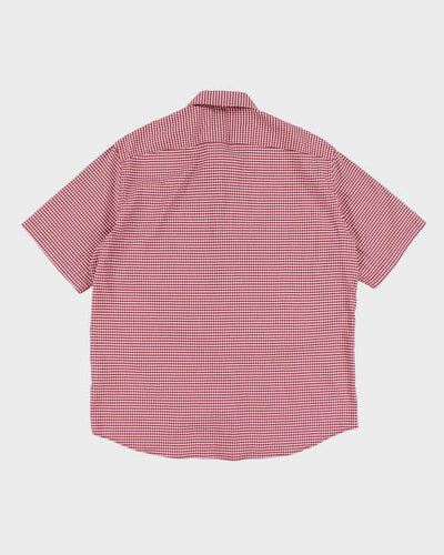Tommy Hilfiger Red Check Short Sleeve Shirt - M