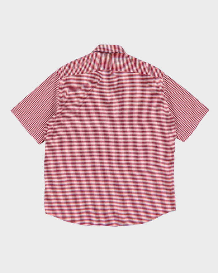 Tommy Hilfiger Red Check Short Sleeve Shirt - M