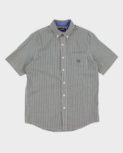Chaps Green Check Short Sleeve Shirt - S