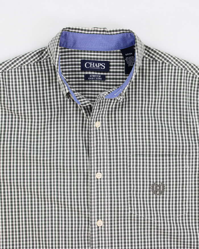 Chaps Green Check Short Sleeve Shirt - S