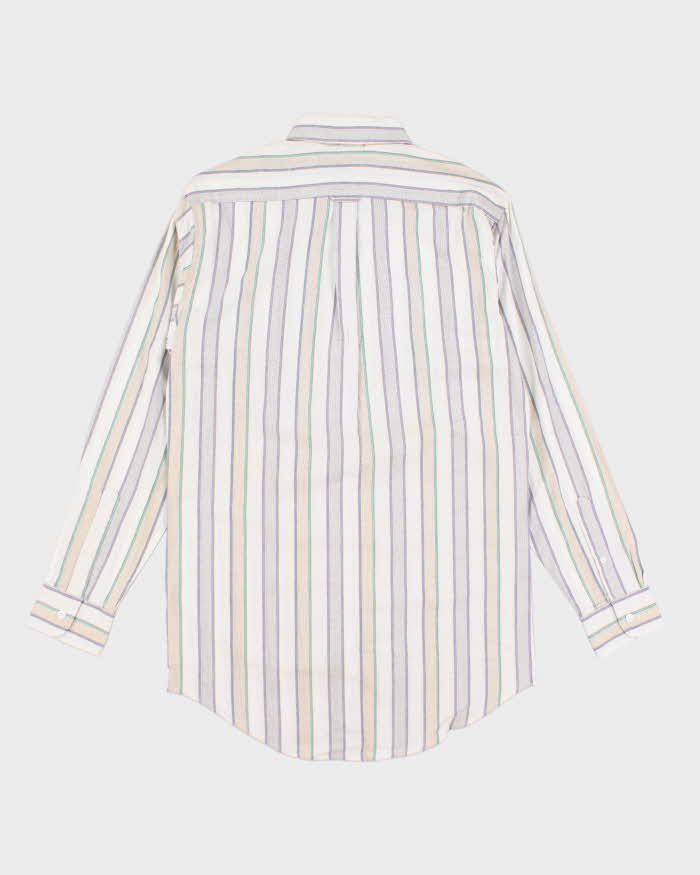 Y2k 00s Deadstock Navigator Striped Shirt - S