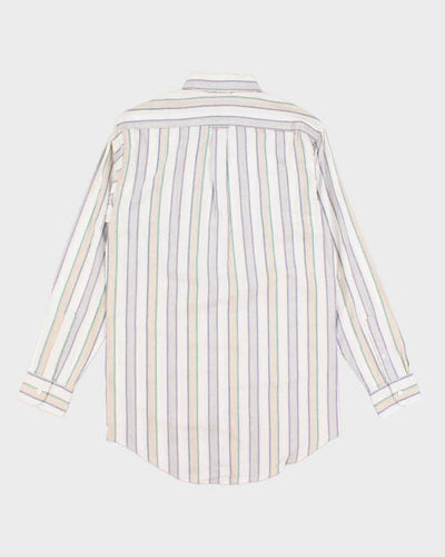 Y2k 00s Deadstock Navigator Striped Shirt - S