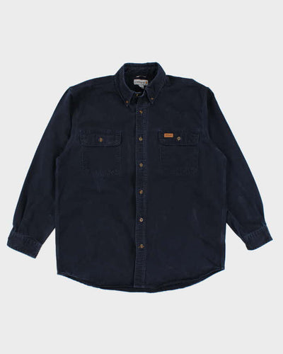 Carhartt Dark Denim Long Sleeve Shirt - L