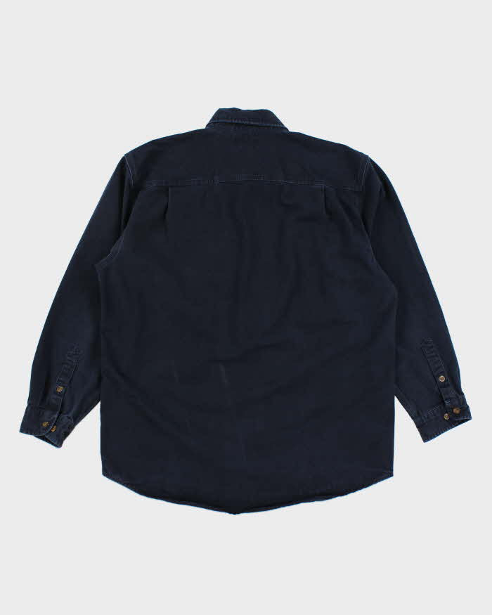 Carhartt Dark Denim Long Sleeve Shirt - L