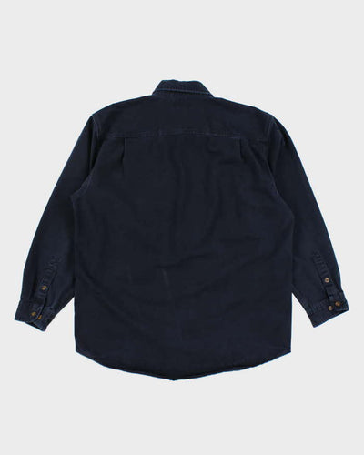 Carhartt Dark Denim Long Sleeve Shirt - L