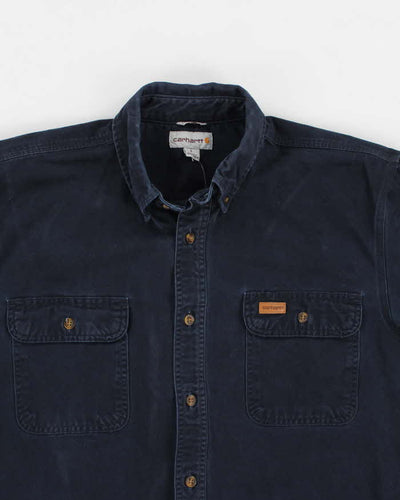 Carhartt Dark Denim Long Sleeve Shirt - L