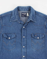 Vintage Wrangler Western Style Denim Shirt - S