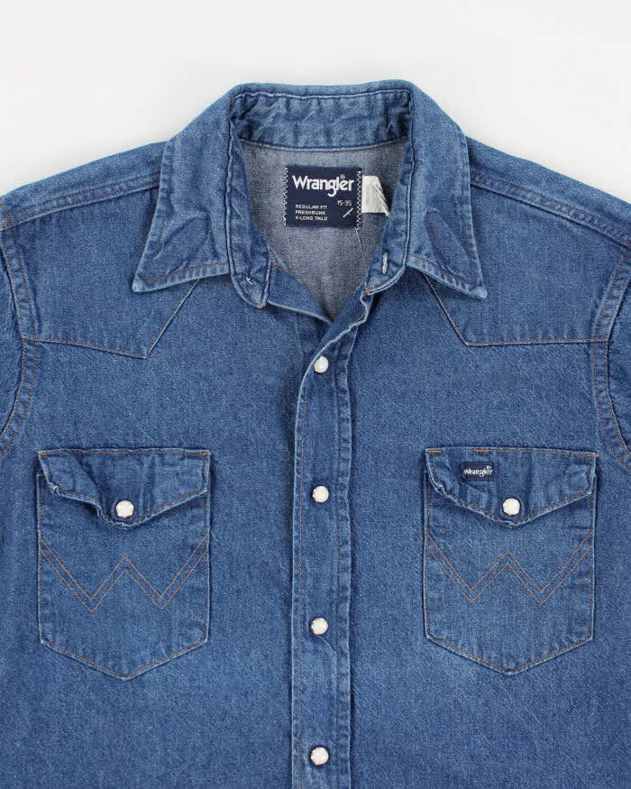 Vintage Wrangler Western Style Denim Shirt - S