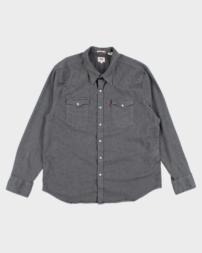 Levi's Western Grey Denim Shirt - XXL