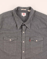 Levi's Western Grey Denim Shirt - XXL