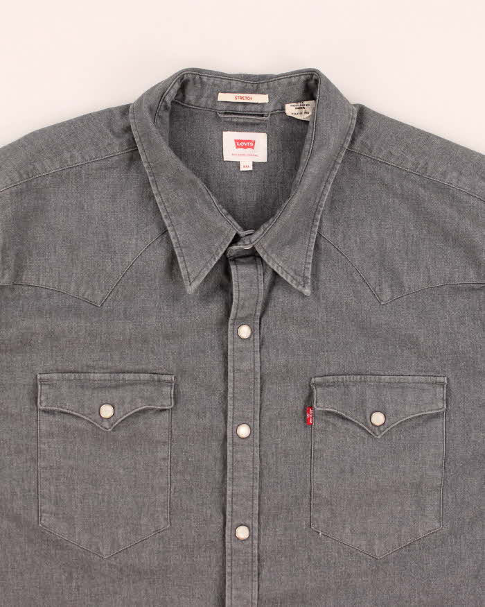 Levi's Western Grey Denim Shirt - XXL
