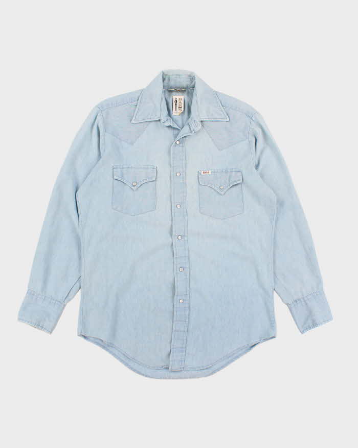 90s Bar-b Western denim Shirt - M