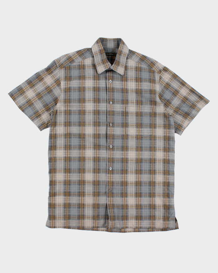 Ermenegildo Zenga Check Short Sleeve Shirt - L