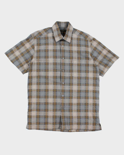 Ermenegildo Zenga Check Short Sleeve Shirt - L