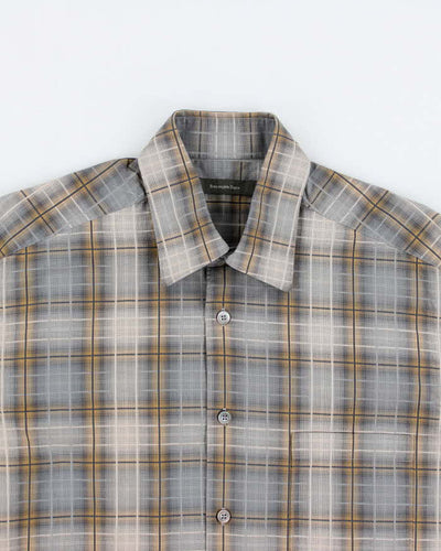 Ermenegildo Zenga Check Short Sleeve Shirt - L