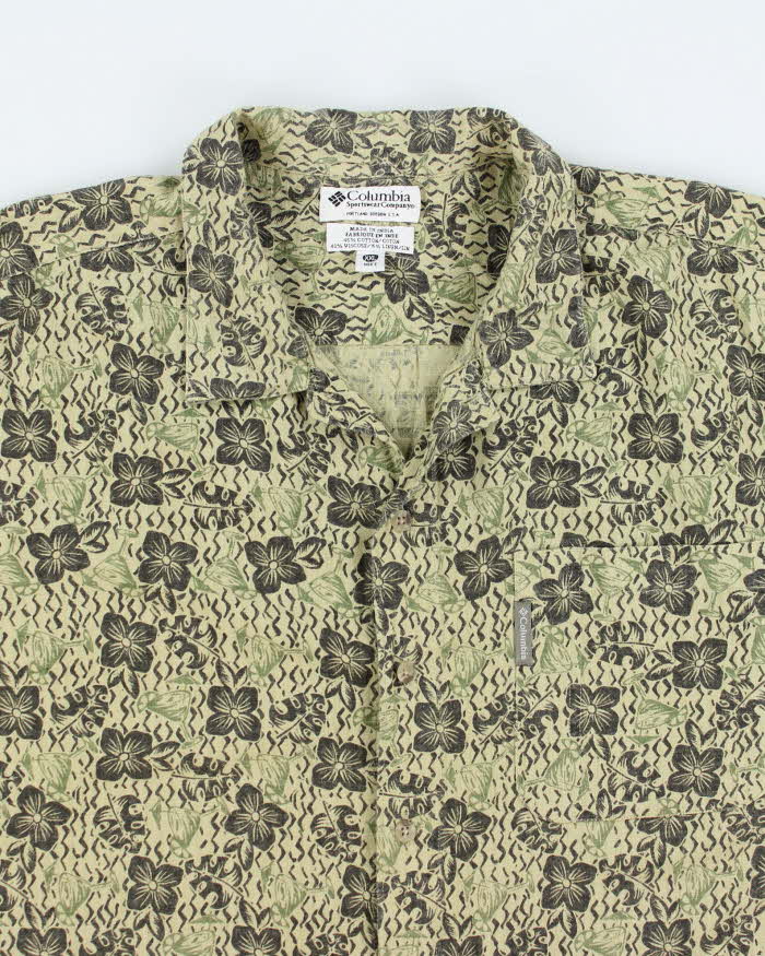 Columbia Green Hawaiian Shirt - XXL