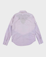 Vintage Y2k 00s Guess Purple Western Shirt - M