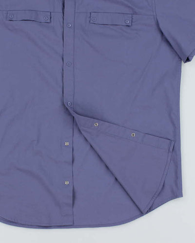 Calvin Klein Purple Short Sleeve Shirt - L