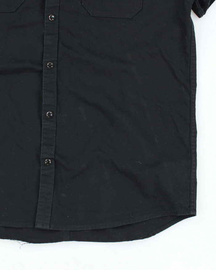 Y2k 00s Guess Black Short Sleeve Shirt - L