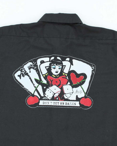 Vintage Sailor Jerry 'Don't Bet On Dames' Black Shirt - L