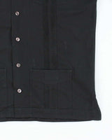 Vintage 90s Ralph Lauren Black Pleated Shirt - M