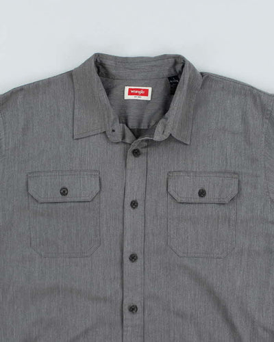Wrangler Grey Short Sleeve Shirt - XL