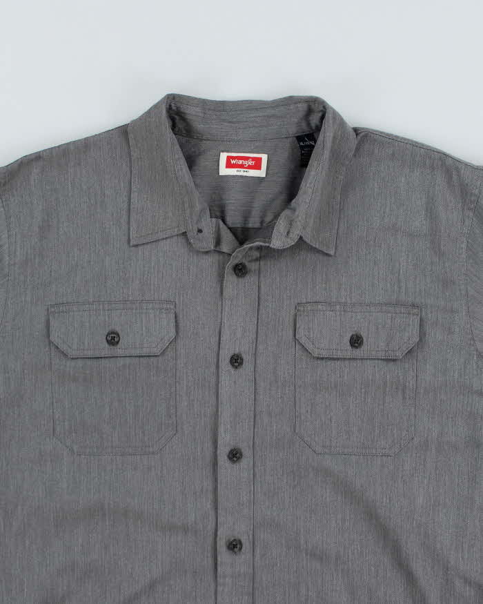 Wrangler Grey Short Sleeve Shirt - XL